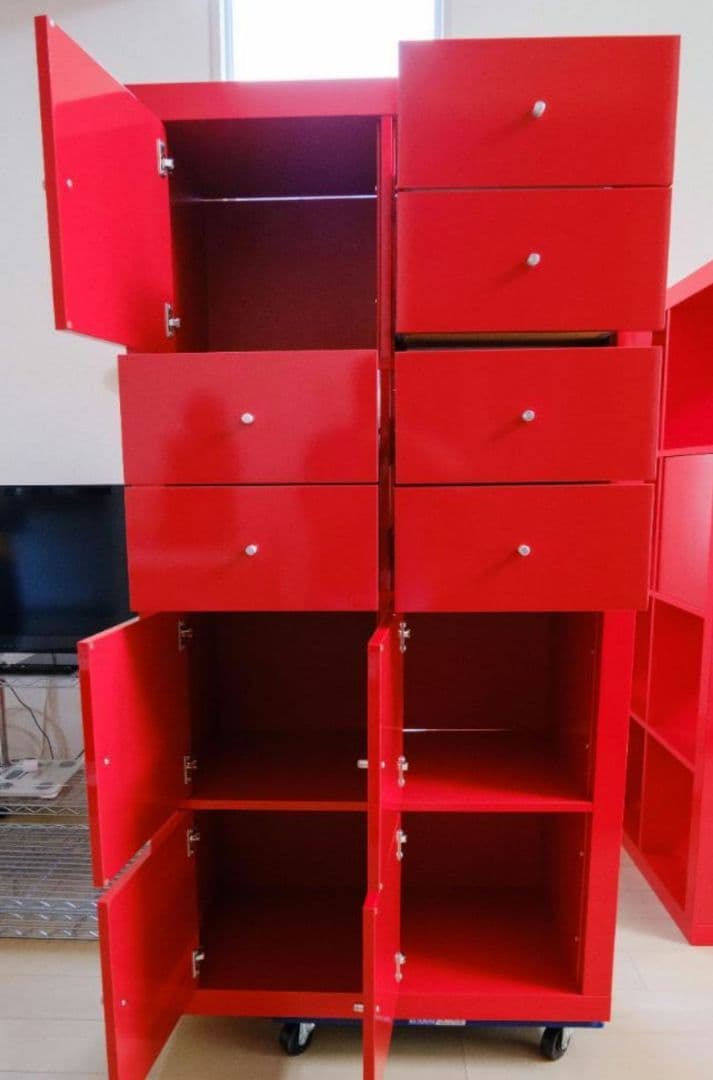 IKEA KALLAX カラックス シェルフユニット レッド