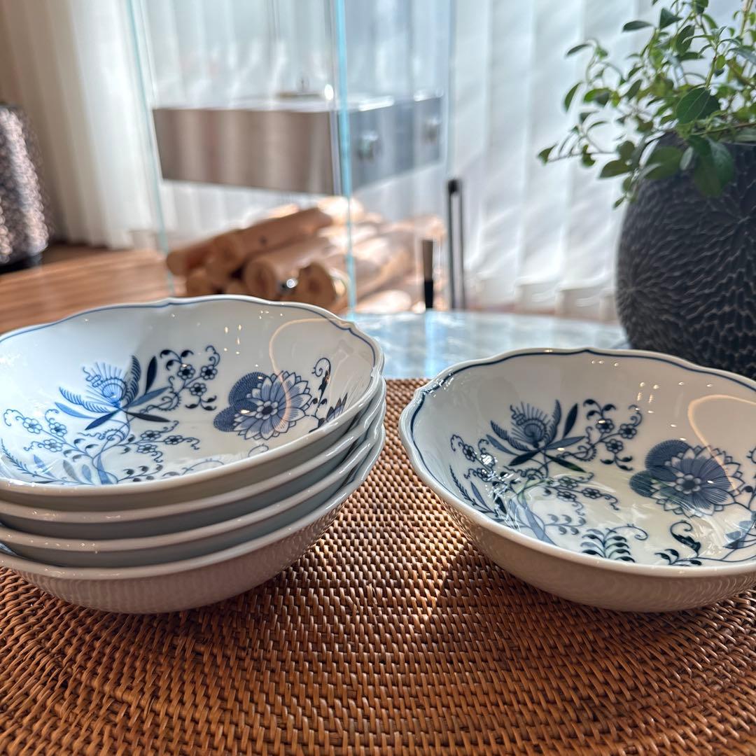 【5点セット】 15cm サラダボウル スープボウル Blue Danube