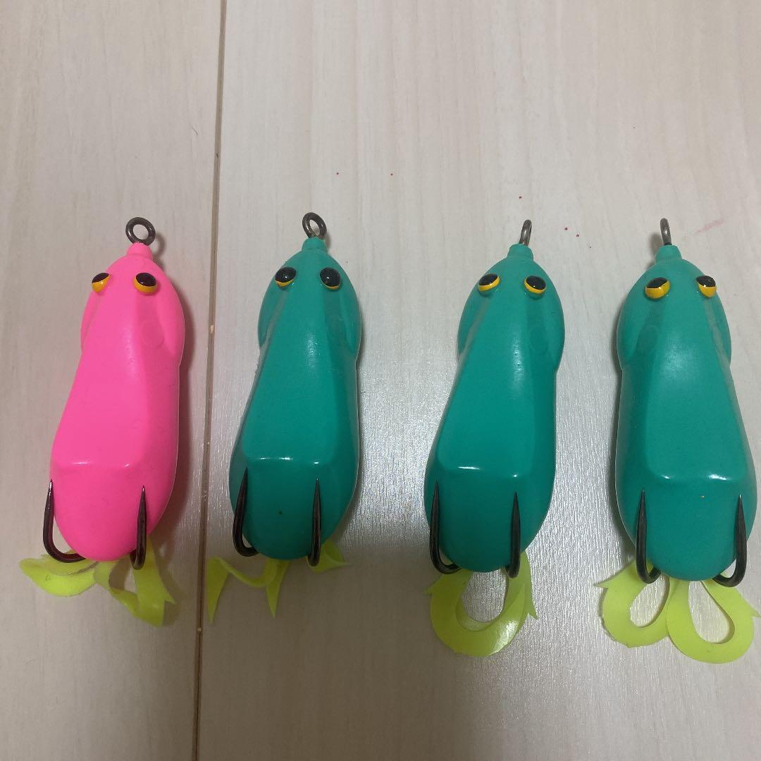 雷魚用フロッグ　ウィップラッシュファクトリーFOR 4個