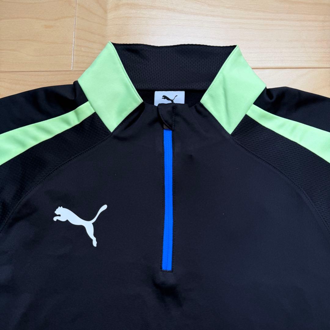 PUMA プーマ　サッカーウェア　上下セット　長袖　パンツ　黒ブラック　XL新品