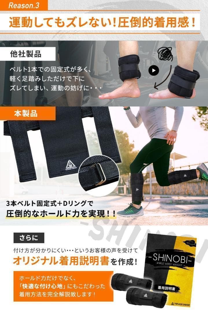 【大ヒット】 Ankle・Wristウエイト2点セット 10段階調整 4.2㎏