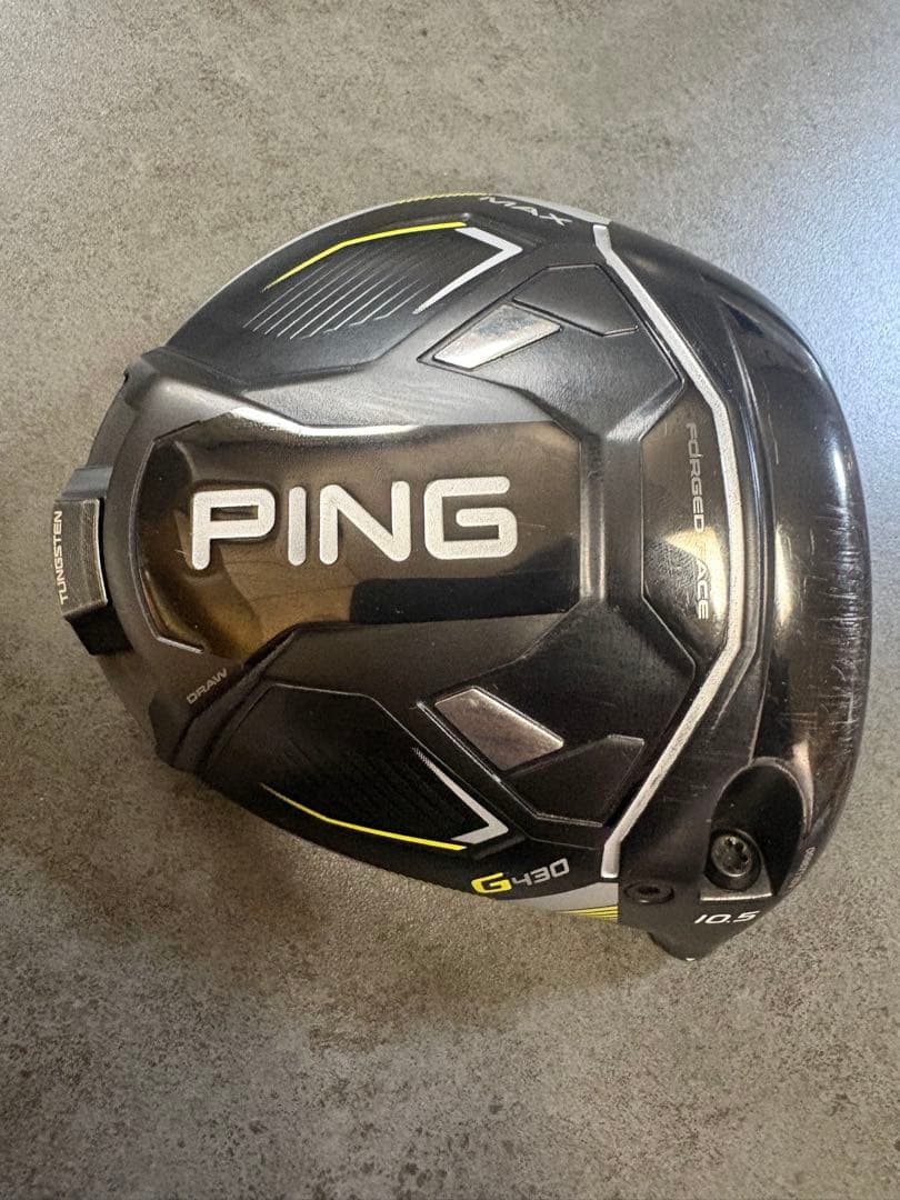 PING G430 MAXドライバー 10.5度 ヘッド+ヘッドカバー