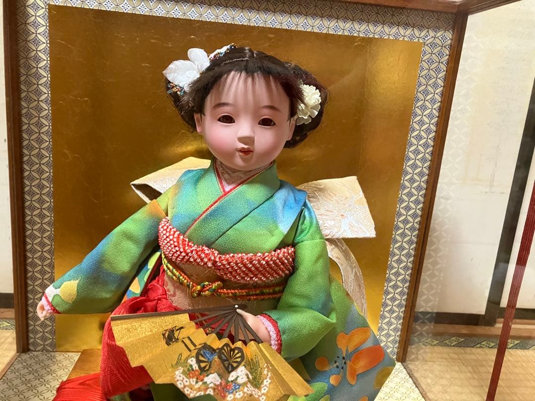 雛人形　ガラスケース　高木人形　五月人形