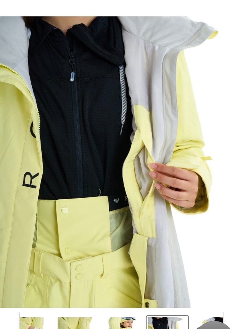 ROXY スノーボードジャケット イエロー　新品　ウェア　スノーボード