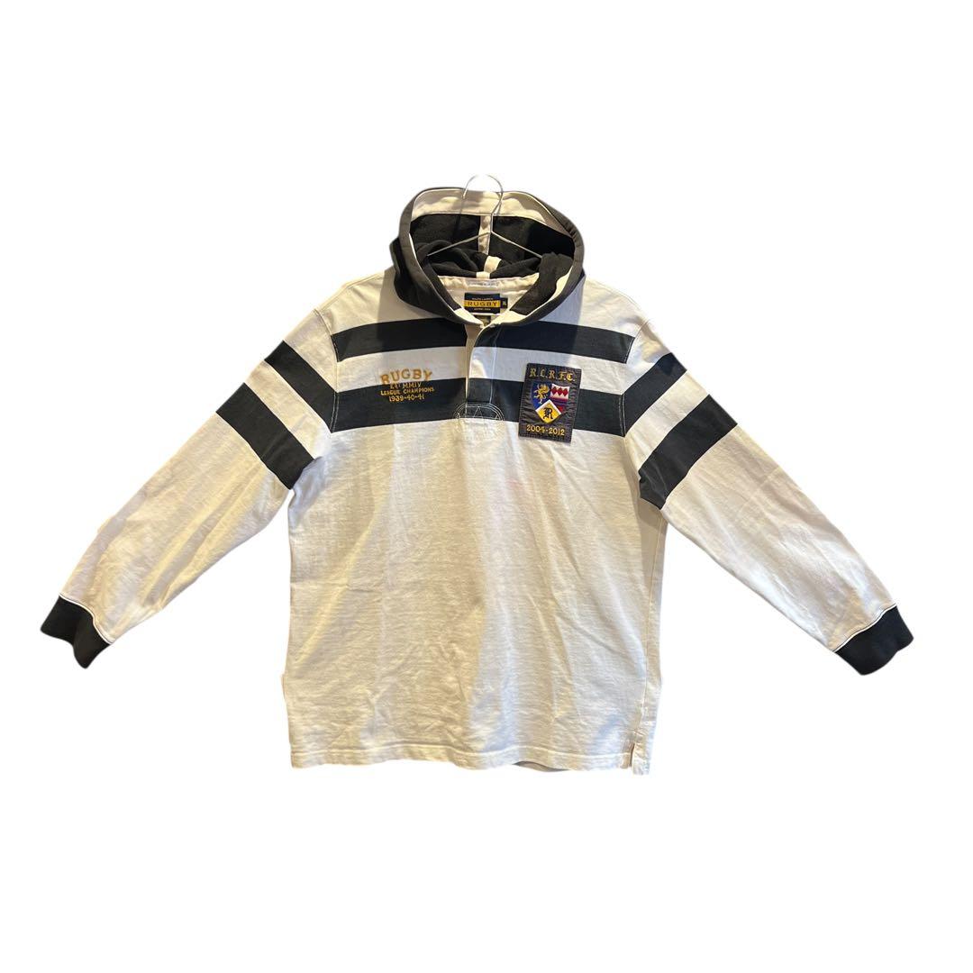 Archive \"POLO RalphLauren\"フード長袖ラガーシャツXL