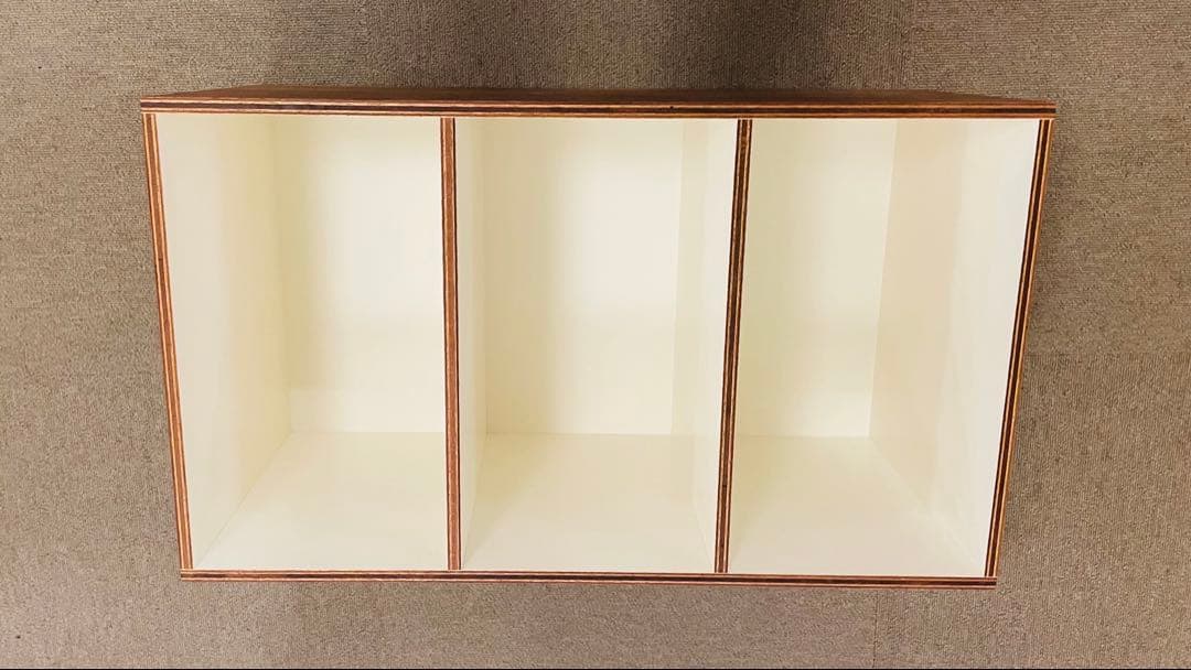 LAUAN SHELVES ラワンシェルブズ 縦3列ホワイト