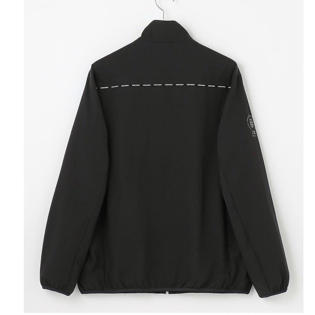23区GOLF メンズ ライトフーデットブルゾン 防風 防寒 ブラック L