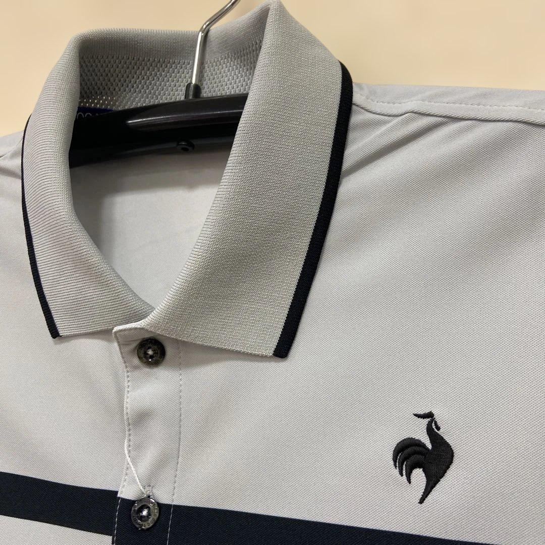 LE COQ SPORTIF メンズグレー ポロシャツＬ