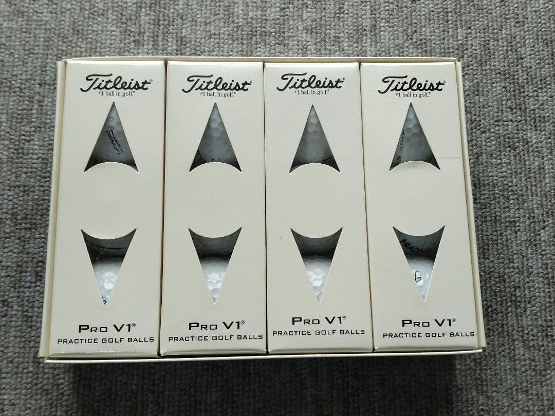 Titleist Pro V1 練習用ゴルフボール 1ダース3パック 2種類あり
