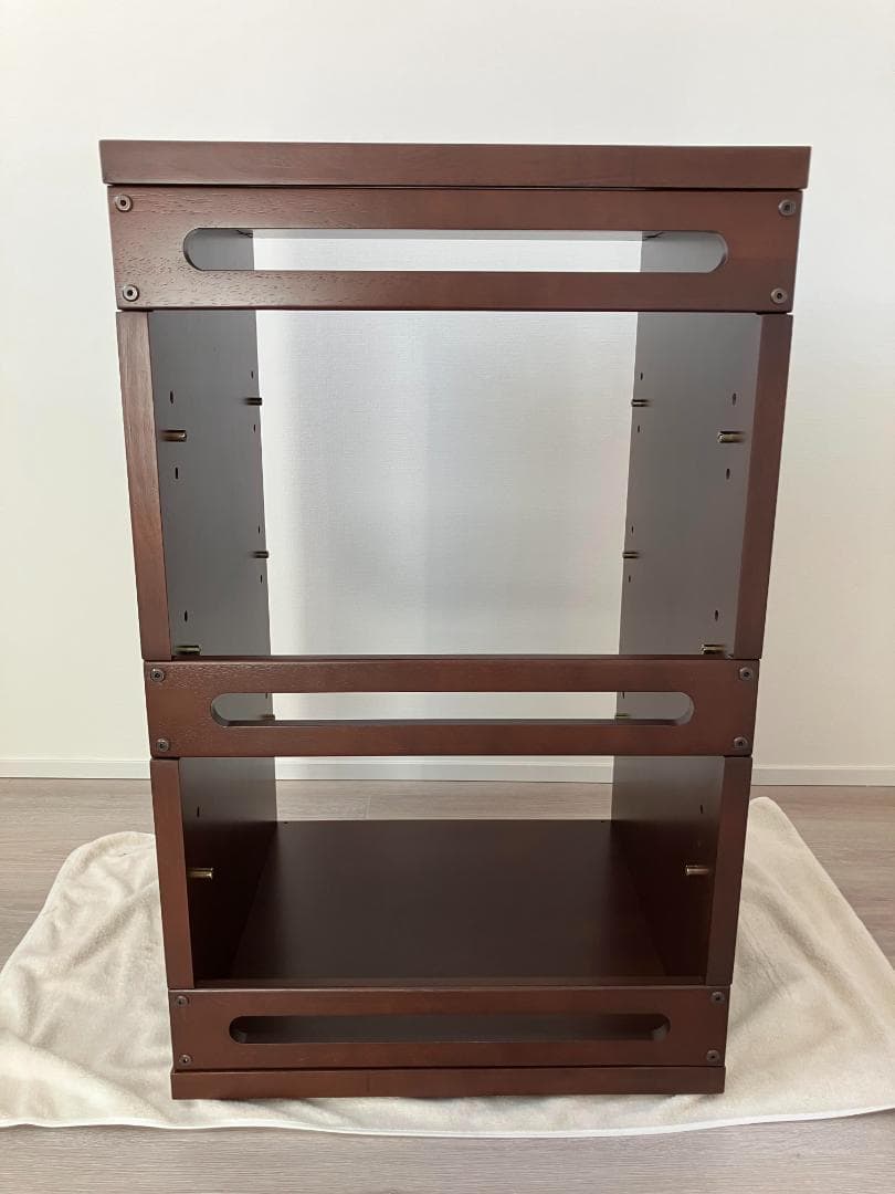 【美品】オーディオラック 天然木 4段 ADK SE-4055NAN（送料込）