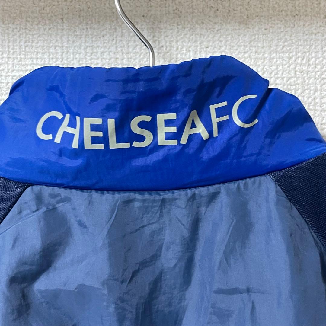 アディダス　チェルシーFC　トラックジャケット　バイカラー　切替　ナイロン　M
