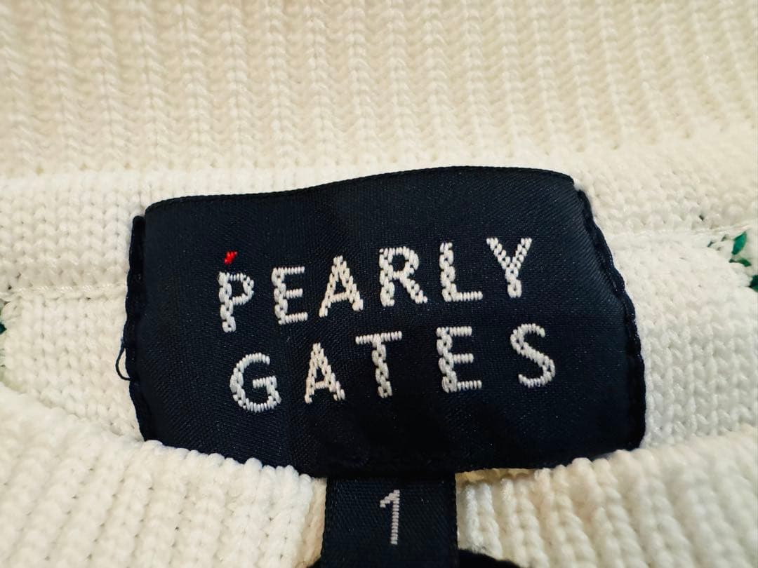 未使用タグ有りPEARLY GATES ダイヤモンドパターンセーター