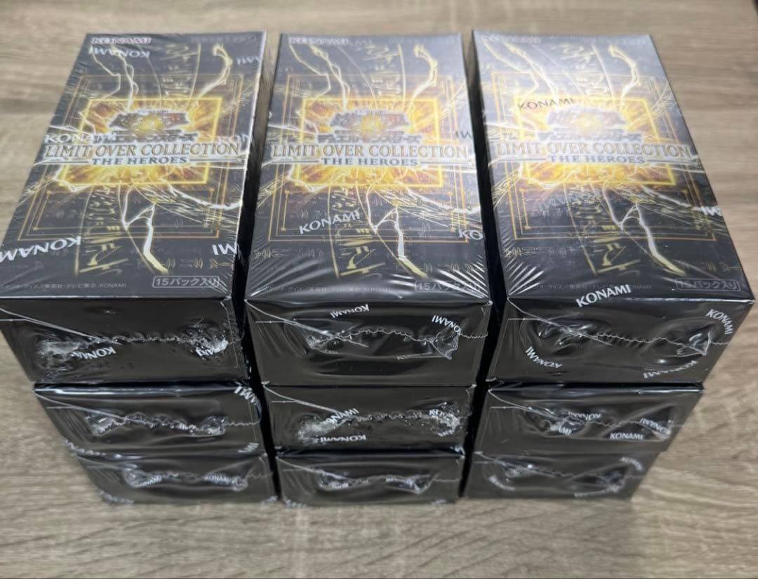 シュリンク付　遊戯王リミットオーバーコレクションヒーローズ　9BOXプロモパック