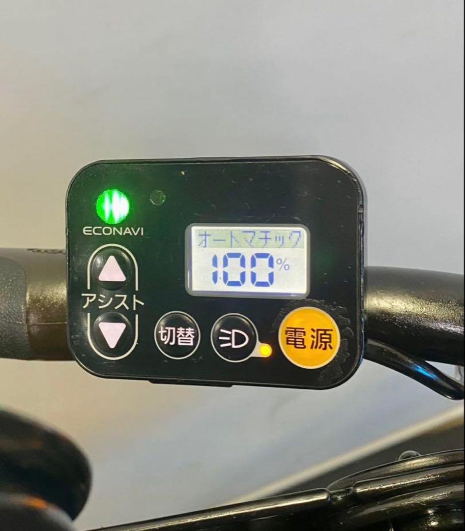 1年保証 新型　パナソニック　ギュットミニ　子供乗せ　水色系　電動アシスト自転車