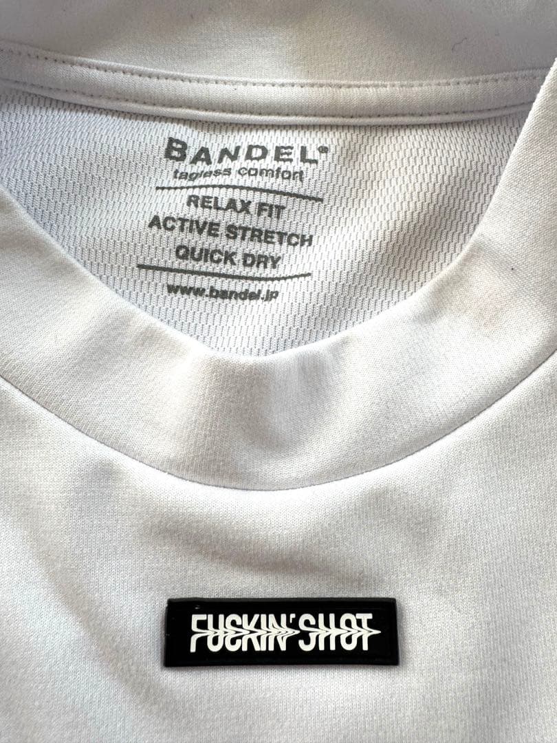【美品】BANDEL 半袖モックネックシャツ　Mサイズ