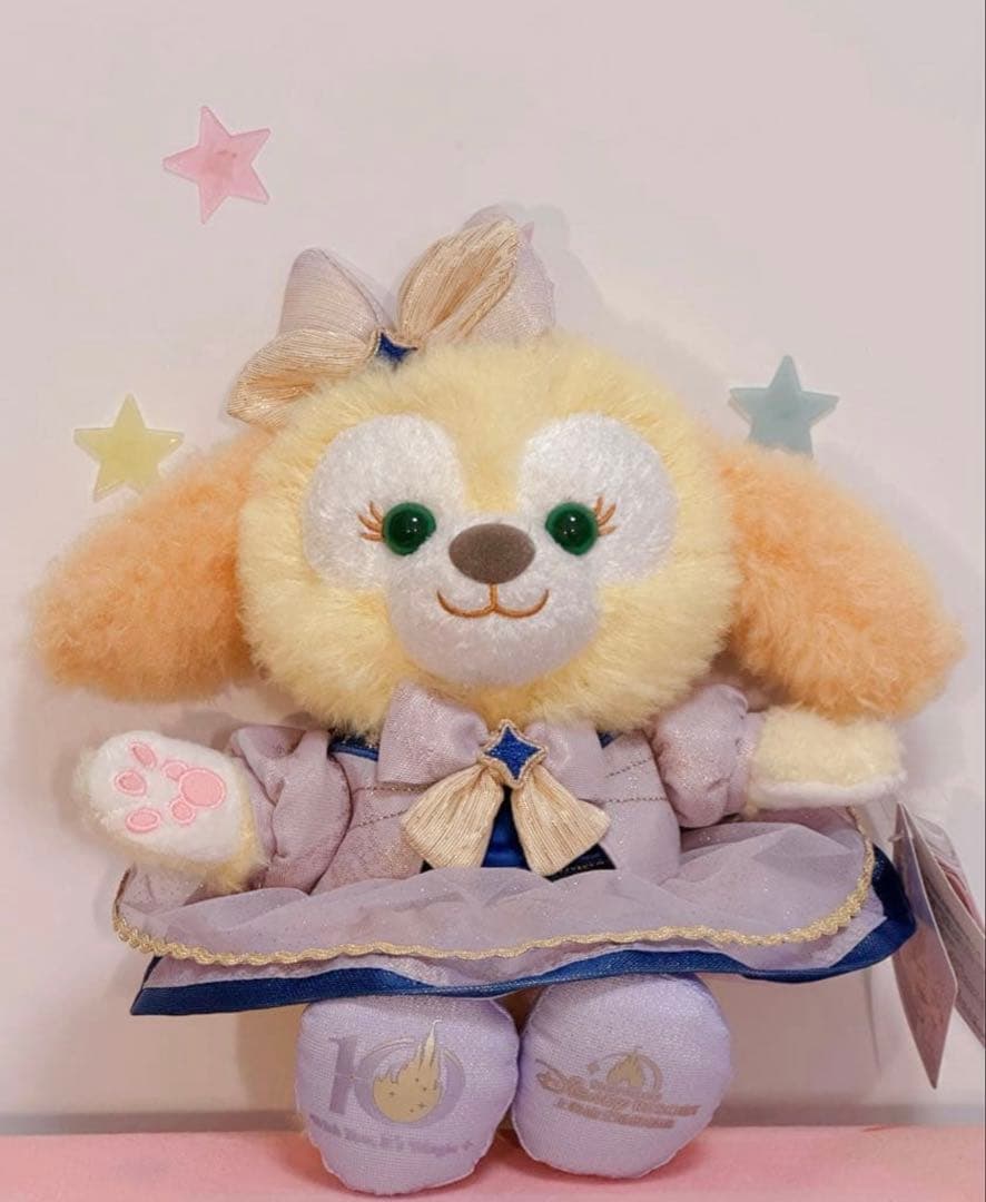 新作　上海ディズニー　10周年限定シリーズ　オルメル&クッキーアンぬいぐるみSS