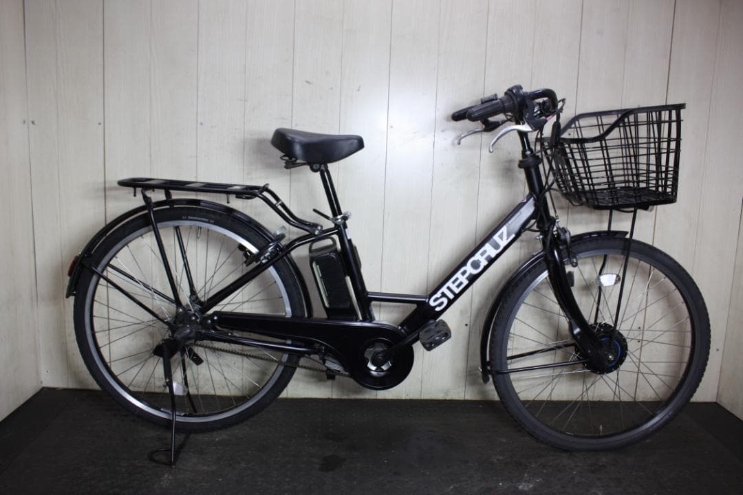 ブリヂストン ステップクルーズe ST6B37 8AH 26インチ3段LED 黒