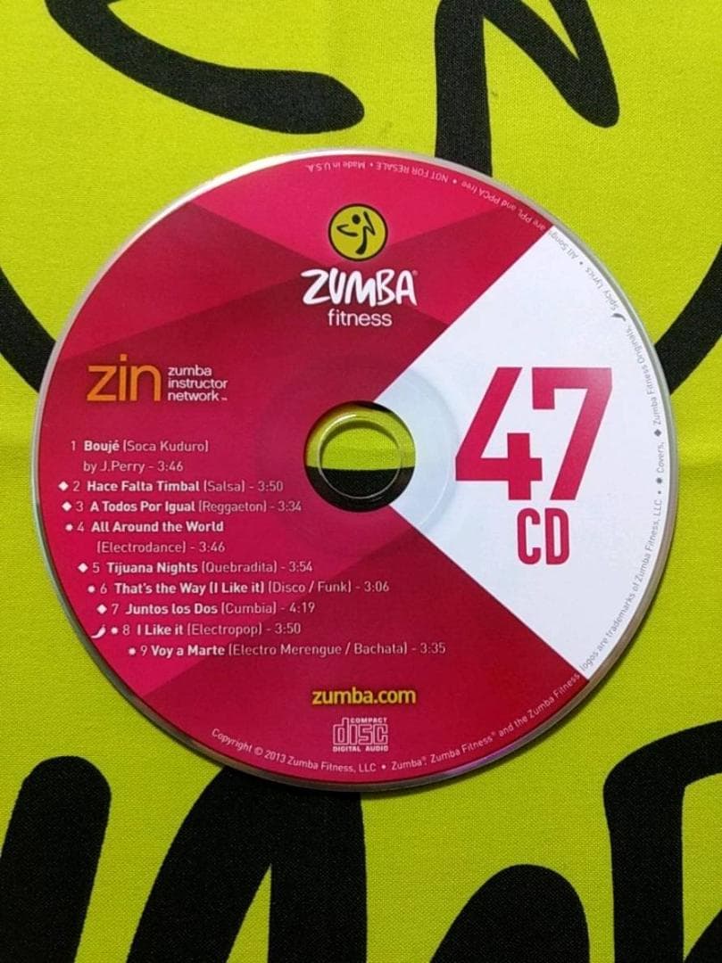 ZUMBA　ズンバ　ZIN47　希少品　CD ＆ DVD　インストラクター専用