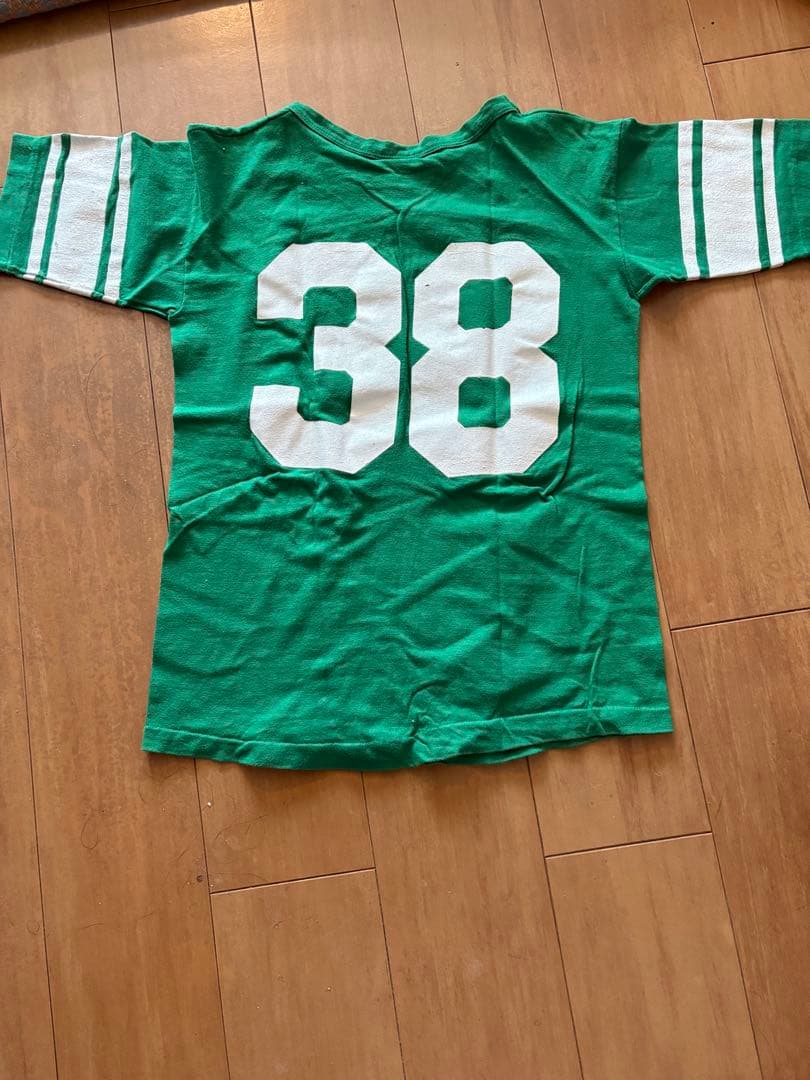 デッドストックvintage アメリカ製　チャンピオン　フットボールt バータグ