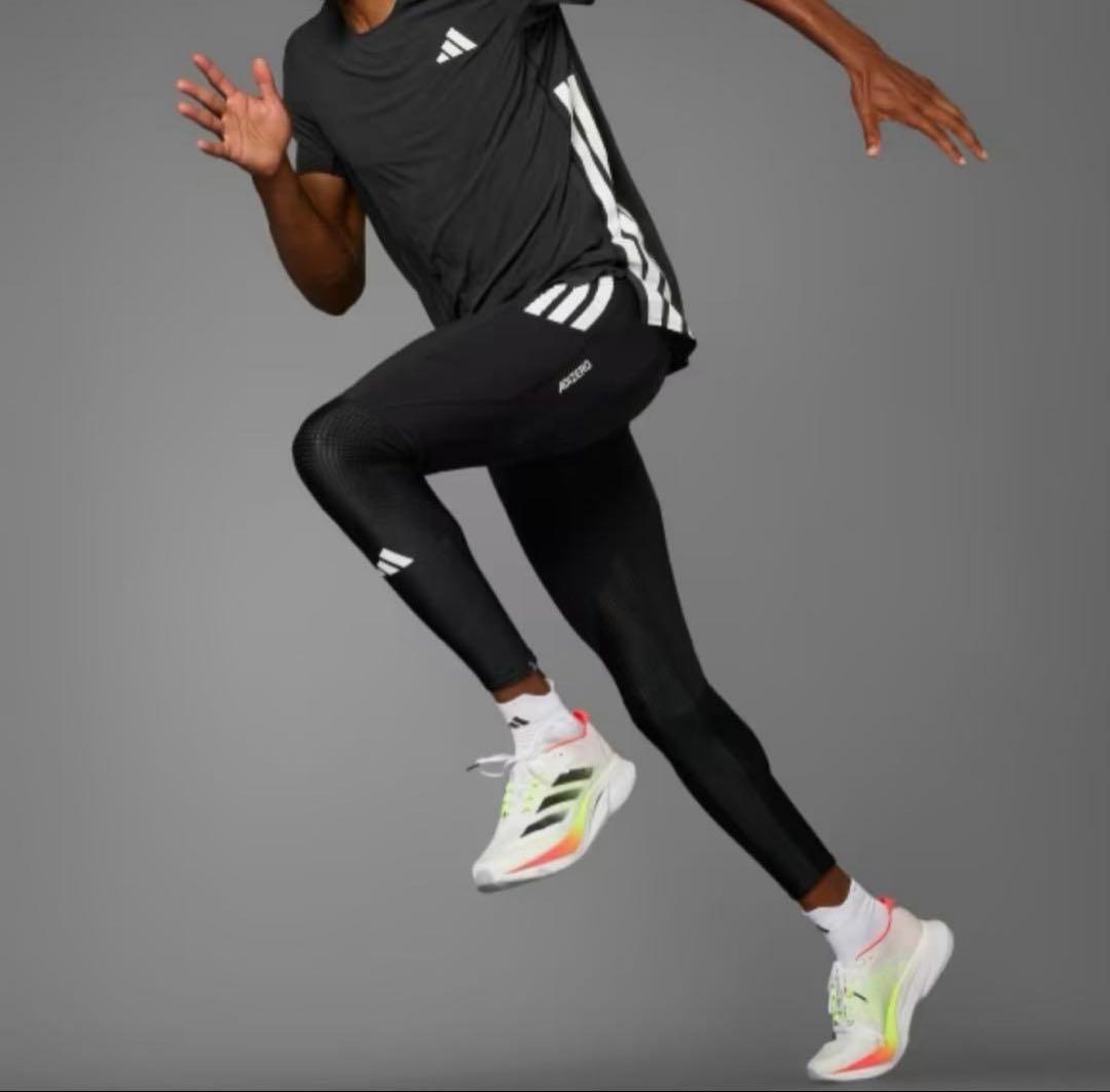 adidas アディゼロ　ランニング　ロングレギンス　M