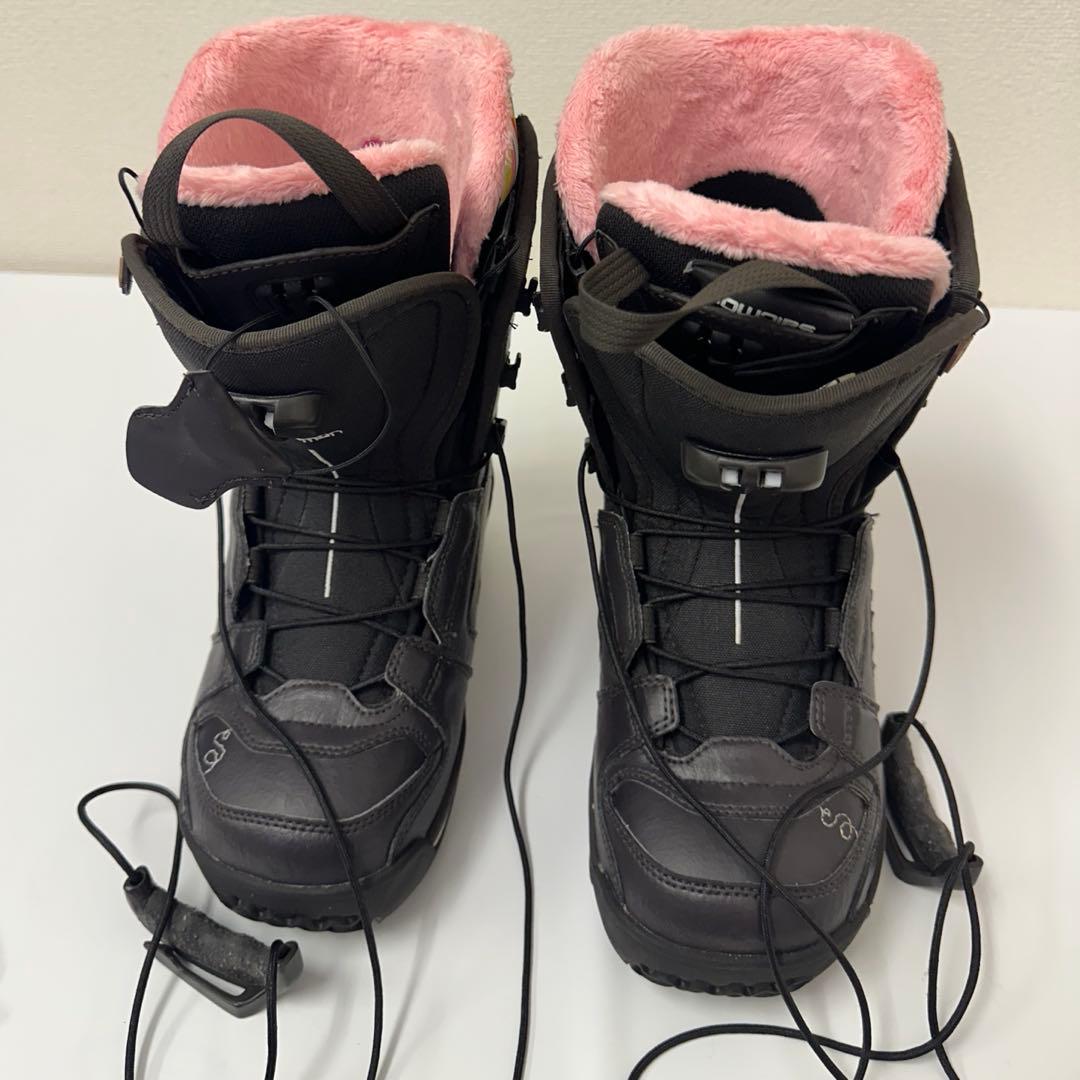 SALOMON レディーススノーボードブーツ 23.0cm ダークブラウン