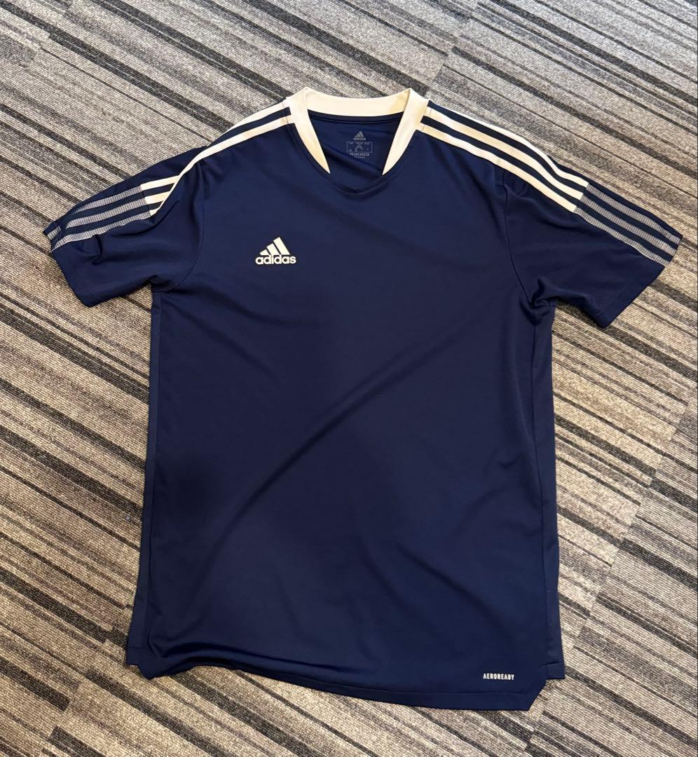 adidas サッカーウェアセット ネイビー 2XO/3XL
