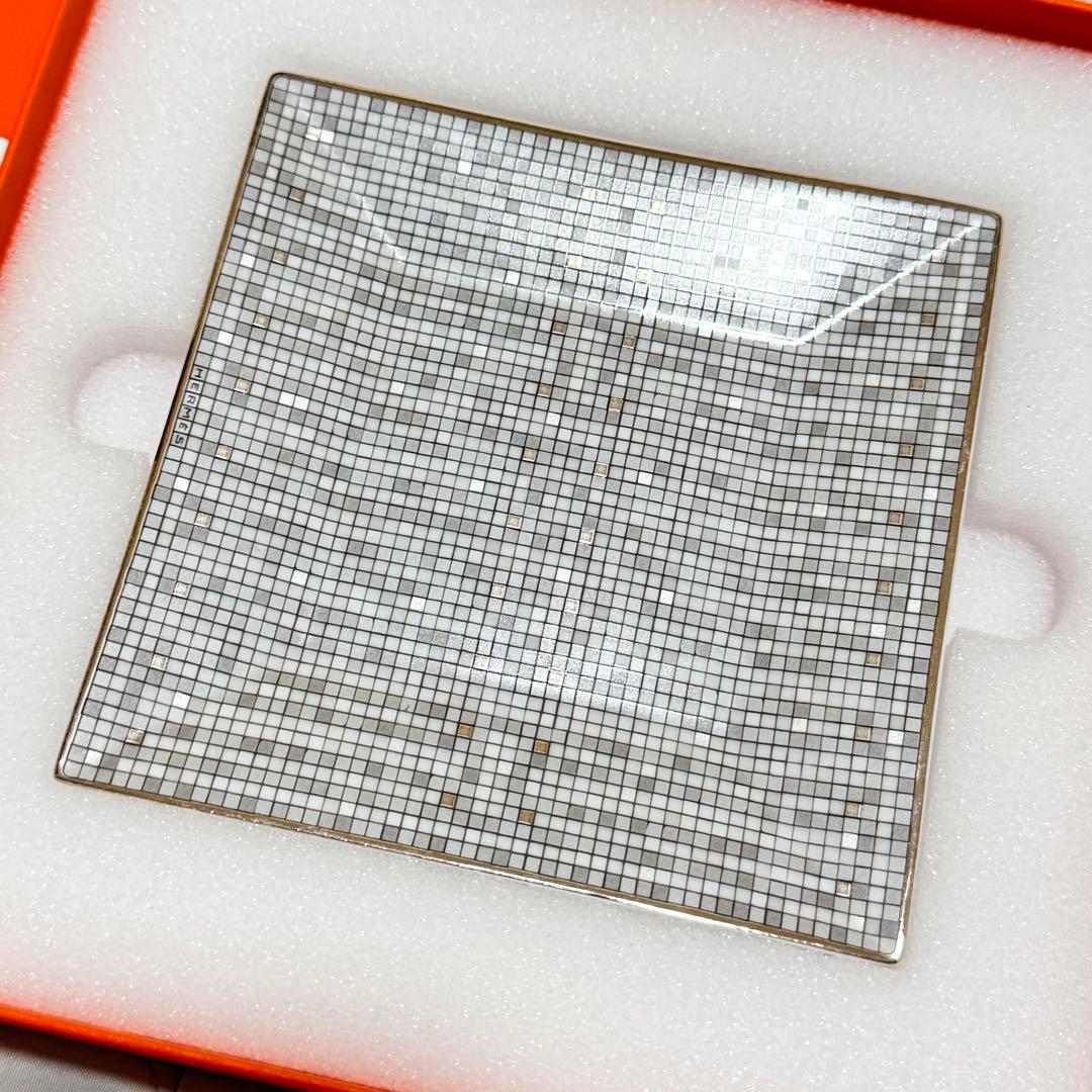 エルメス HERMES モザイク24　プラチナ　プチカレ美品