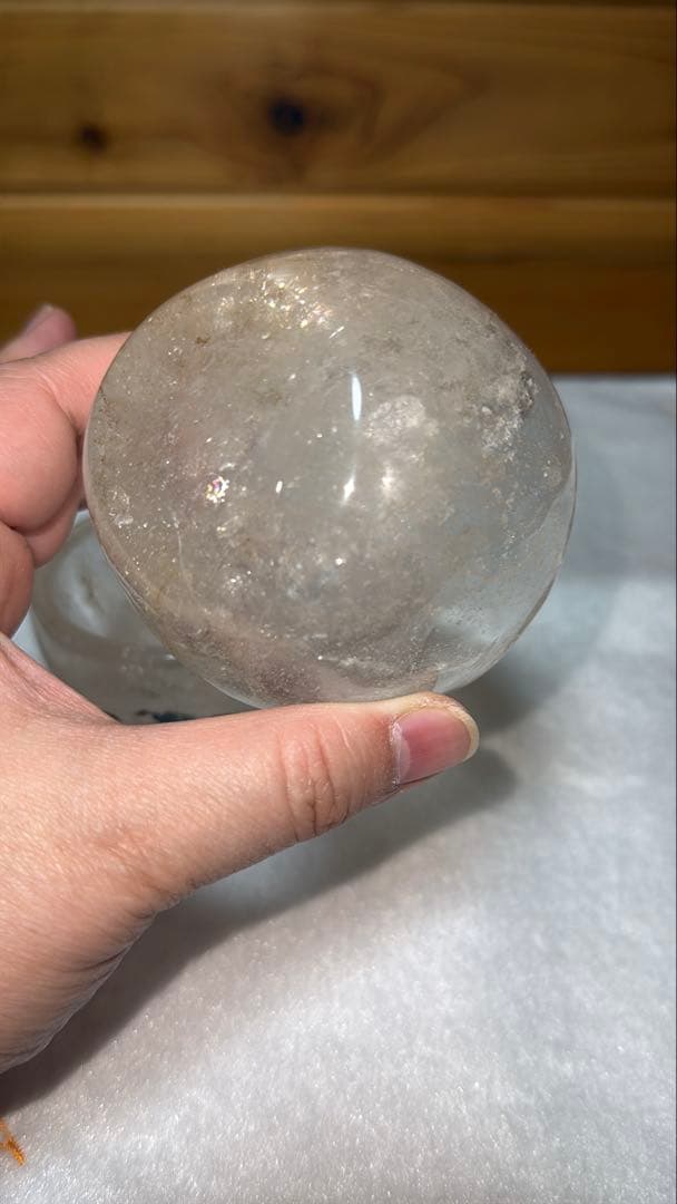 ②天然本水晶 浄化皿 手磨き リモナイト共生 小鉢 コップ 水晶水エッセンス作り