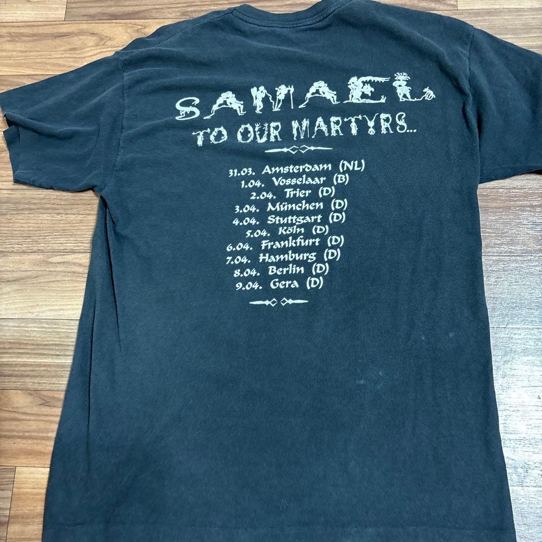 2 半袖　ブラック Tシャツ　SAMAEL バンドT メタルバンド　黒　サマエル