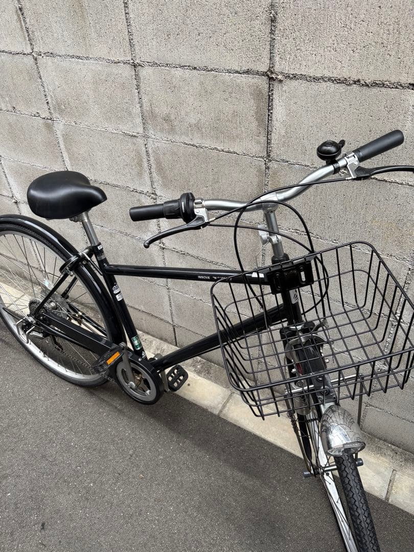 <両タイヤ新品>シティサイクル　BLACK