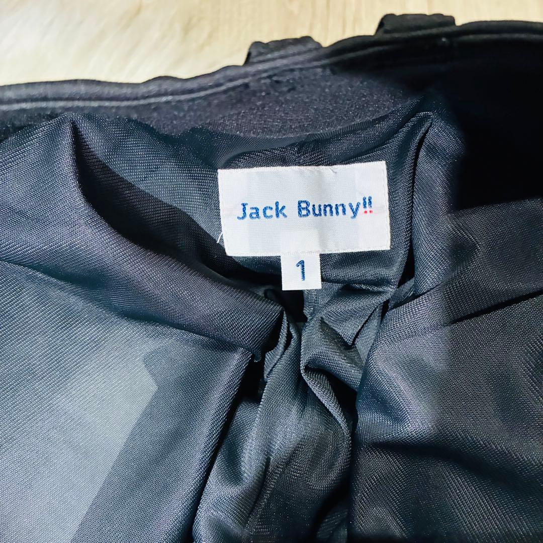 未使用級　Jack Bunny!! ジャックバニ　ダンボールスカート　ロゴ総柄