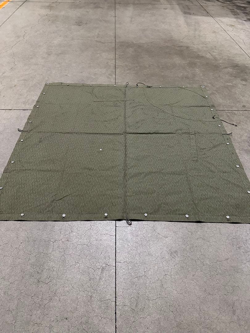 東ドイツ軍幕　テントシート レインドロップカモ