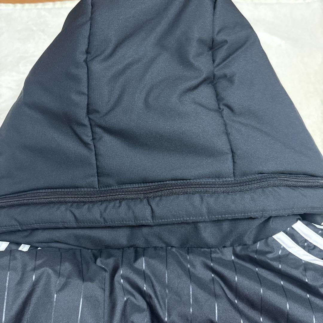 【adidas】 ロングベンチコートCLIMASTORM ダウン黒L 日本代表