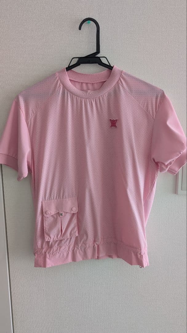 ANEW ピンク メッシュシャツ レディース ゴルフ