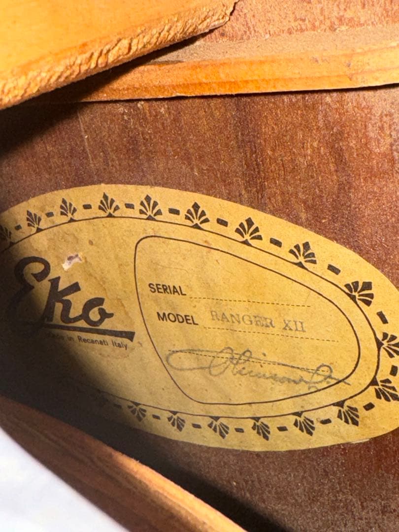 カスタマイズ アコースティックギター Eko Ranger XII