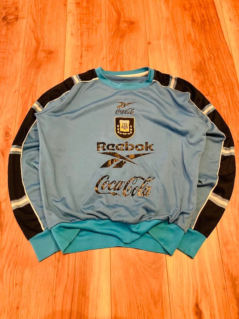 アルゼンチン代表 Reebok Coca-Cola トレーニングスウェット 古着