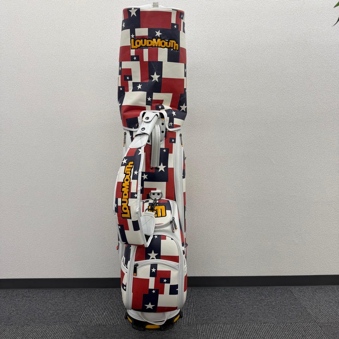 LOUDMOUTh キャディバッグ 9型 星柄 ラウドマウス ゴルフバッグ