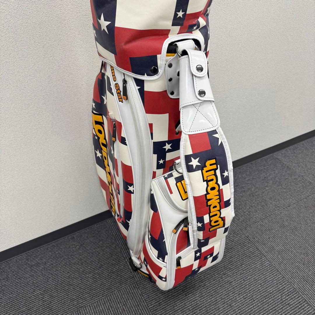 LOUDMOUTh キャディバッグ 9型 星柄 ラウドマウス ゴルフバッグ
