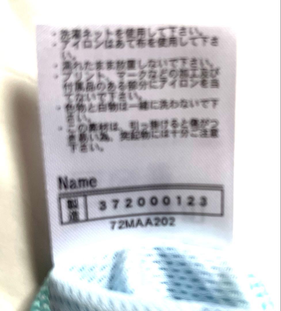 未使用タグつきMizuno ブラックブルー テニスバドミントンレディースLシャツ