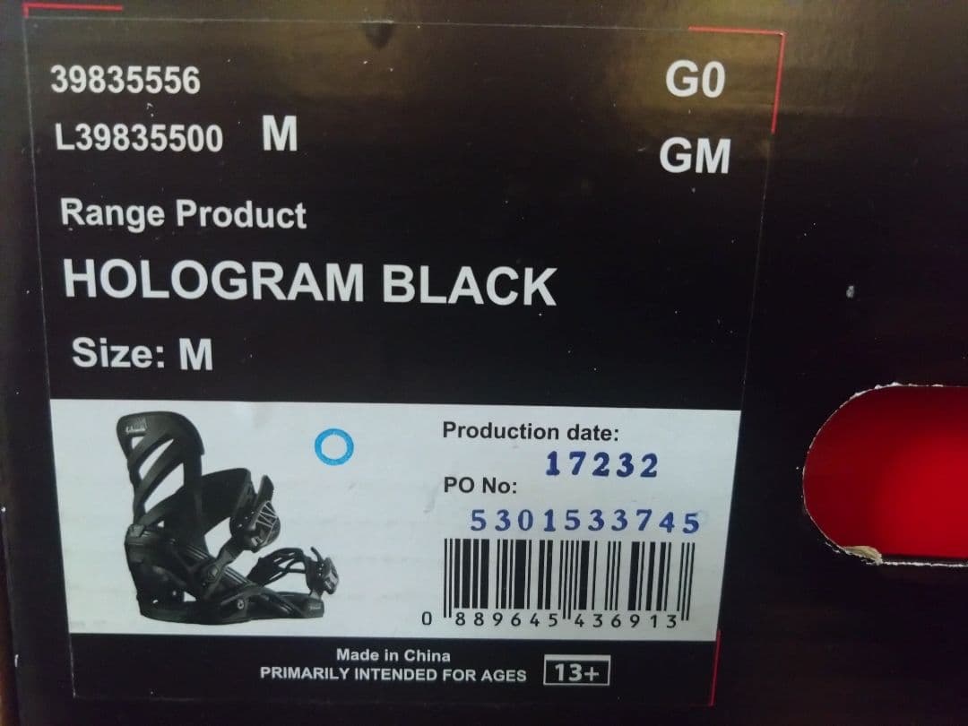 Salomon HOLOGRAM スノーボードビンディング Mens　サイズM