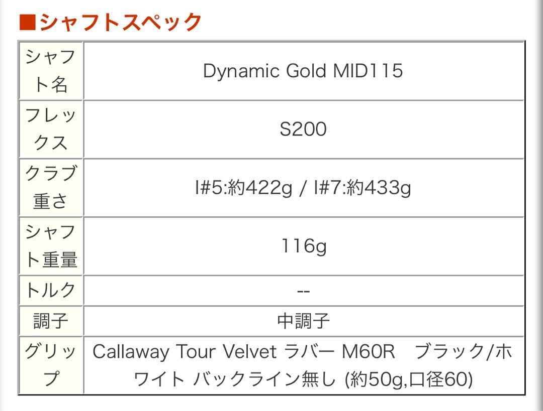 新品キャロウェイAPEX CBアイアン (5-9、PW) DG MID 115