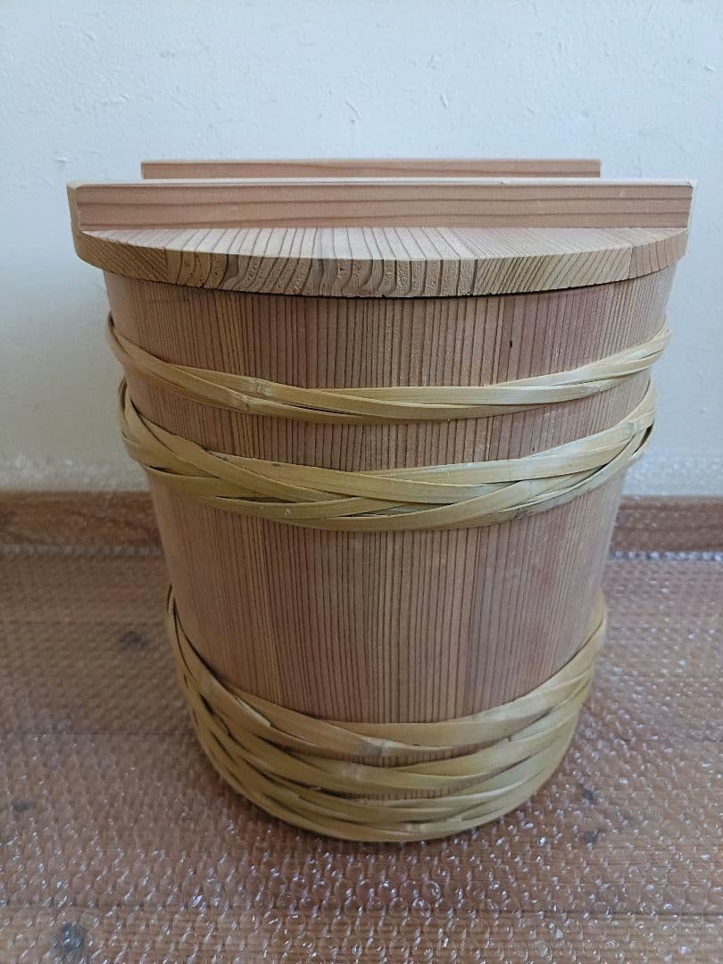 藤井製桶所　味噌桶　10kg用　手作り　桶　味噌作り