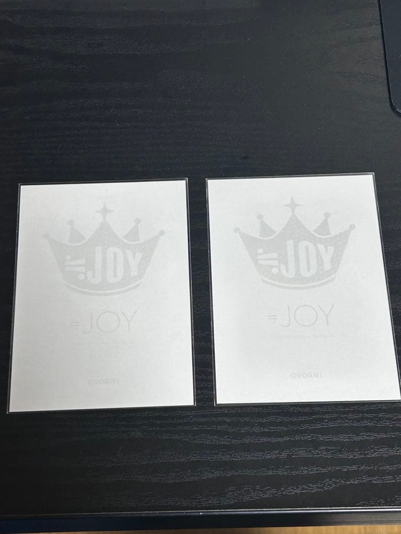 ≒JOY 大西葵 サイン入り写真2枚セット