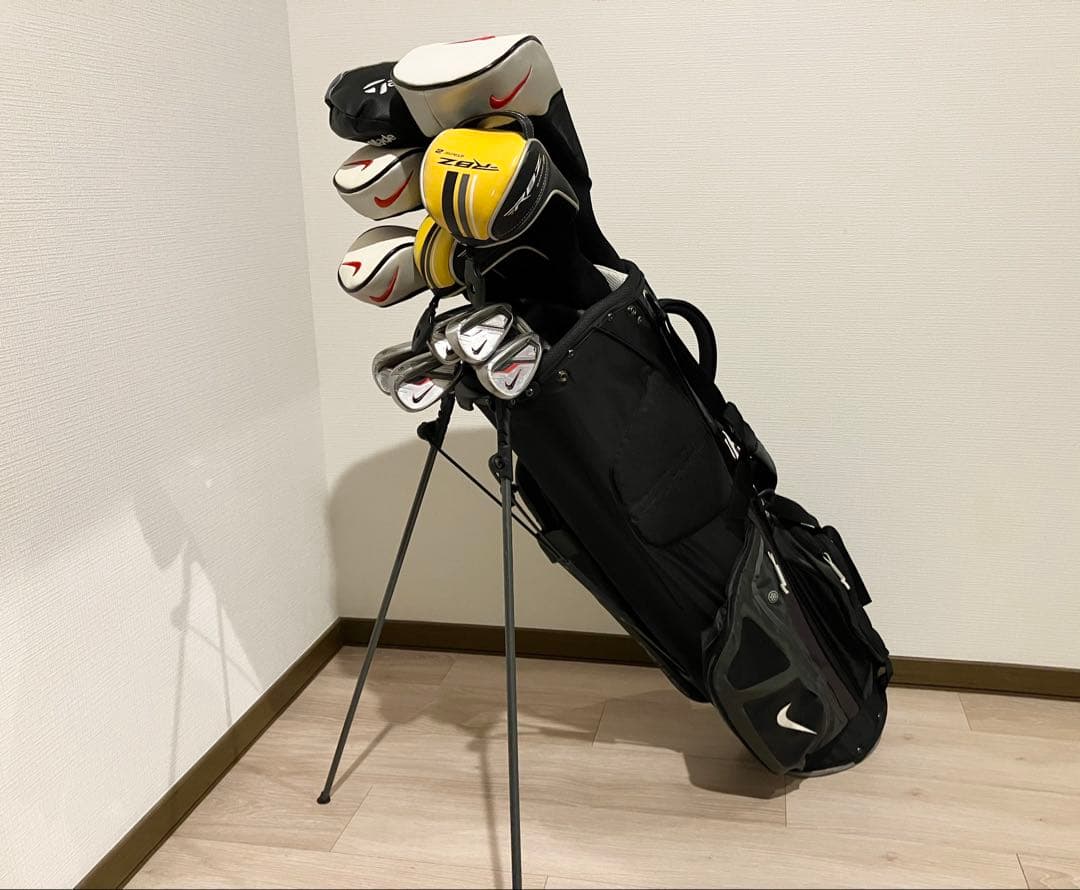 ナイキスリングショットテーラーメイドメンズゴルフセットベイパースタンドバッグ付き
