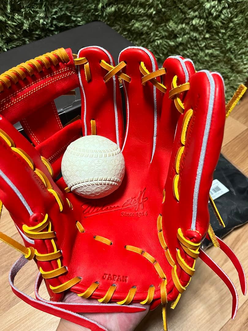 ウィルソンスタッフ 硬式内野手用グラブ 1723型 Eオレンジ 坂本風