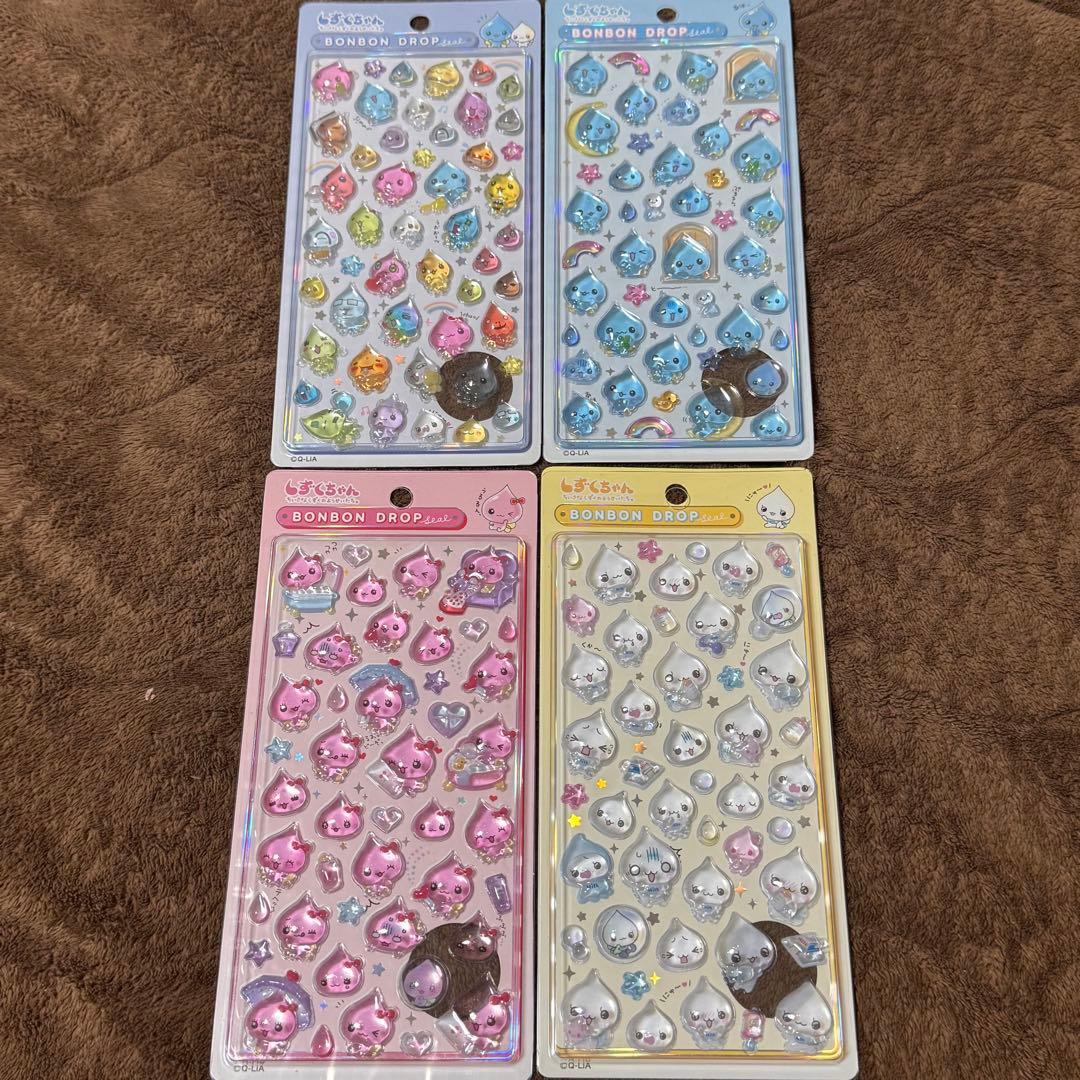 しずくちゃん ボンボンドロップシール 新品未開封 正規品 しずくちゃん A B