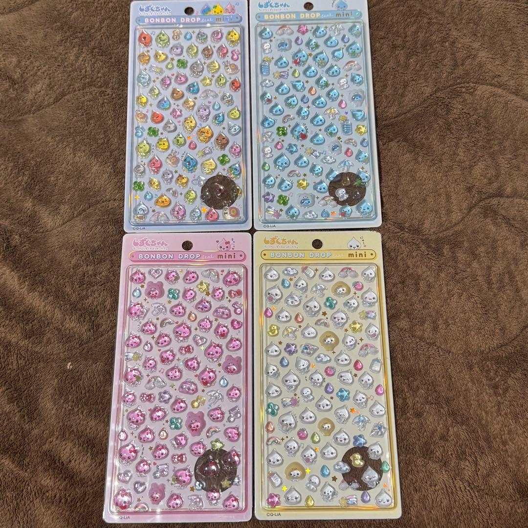 しずくちゃん ボンボンドロップシール 新品未開封 正規品 しずくちゃん A B