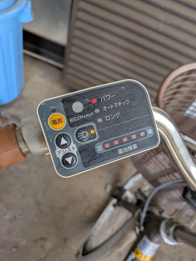 電動アシスト自転車 ブラウン 前後バスケット付き