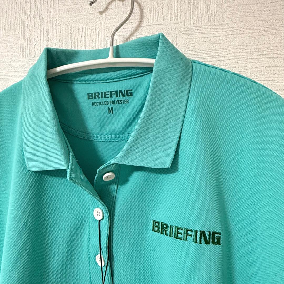 新品 完売 BRIEFING ブリーフィング 鹿の子 ブランドロゴ ポロシャツ