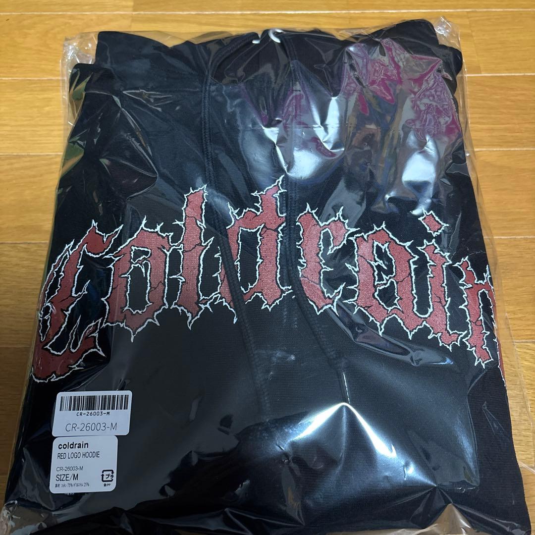 coldrain RED LOGO HOODIE Mサイズ